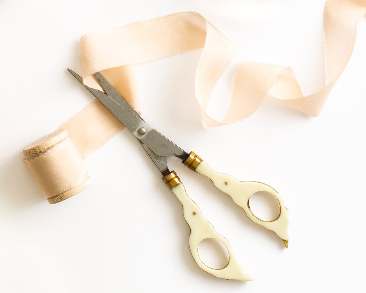 Champagne Gauze Silk Ribbon - The Lesser Bear
