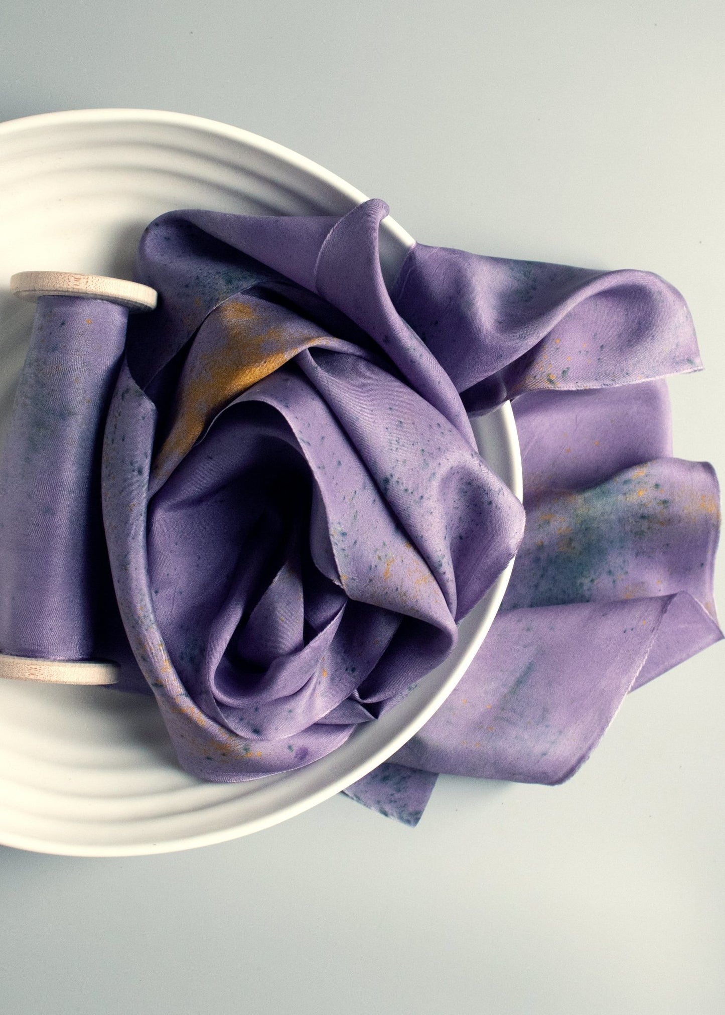 White Silk Ribbon - Plant-based, Hand Dyed — Feathers and Stone