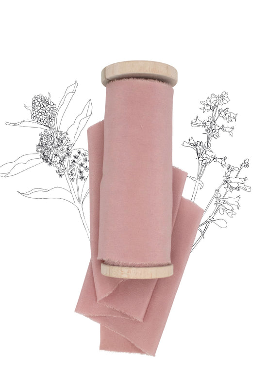 Load image into Gallery viewer, Cherry Blossom Crepe de Chine Silk Ribbon
