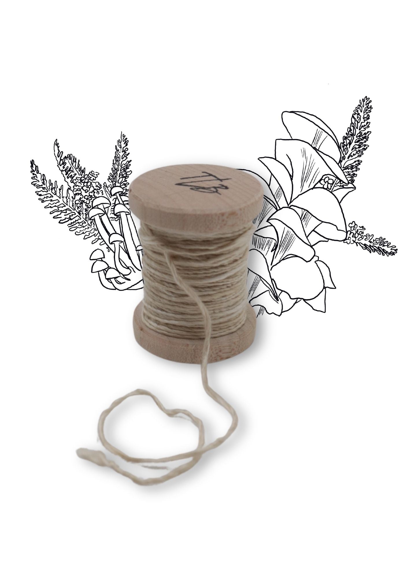 Antique White Silk/Wool Twine, Hand Spun and Naturally Dyed - The Lesser Bear