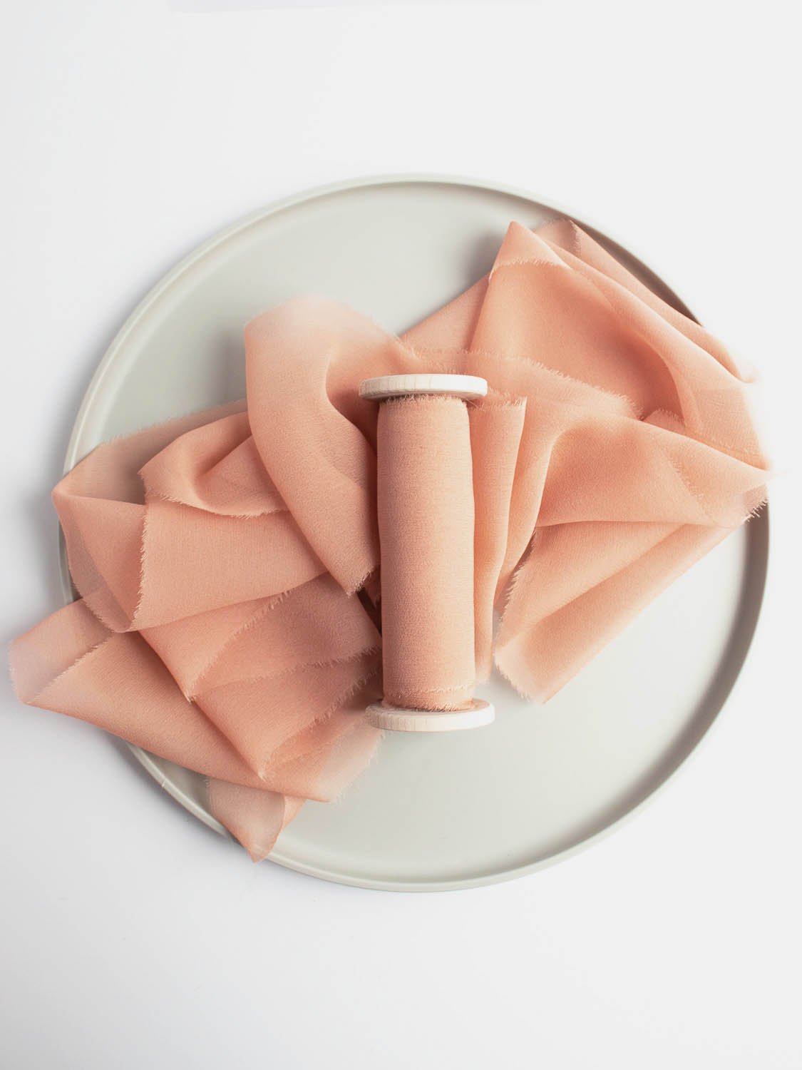 Blossom Pink Silk Ribbon in Gauze, Naturally Dyed *sale - The Lesser Bear