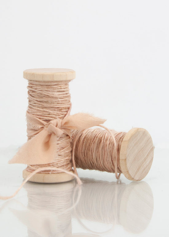 Blush Flax Twine, Hand Spun - The Lesser Bear