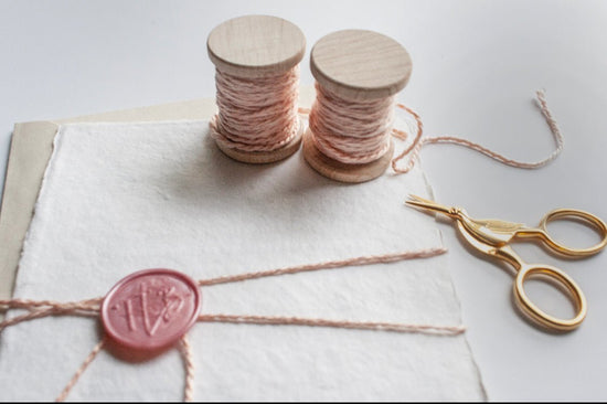 Blush Silk Twine, Hand Spun and Naturally Dyed. - The Lesser Bear