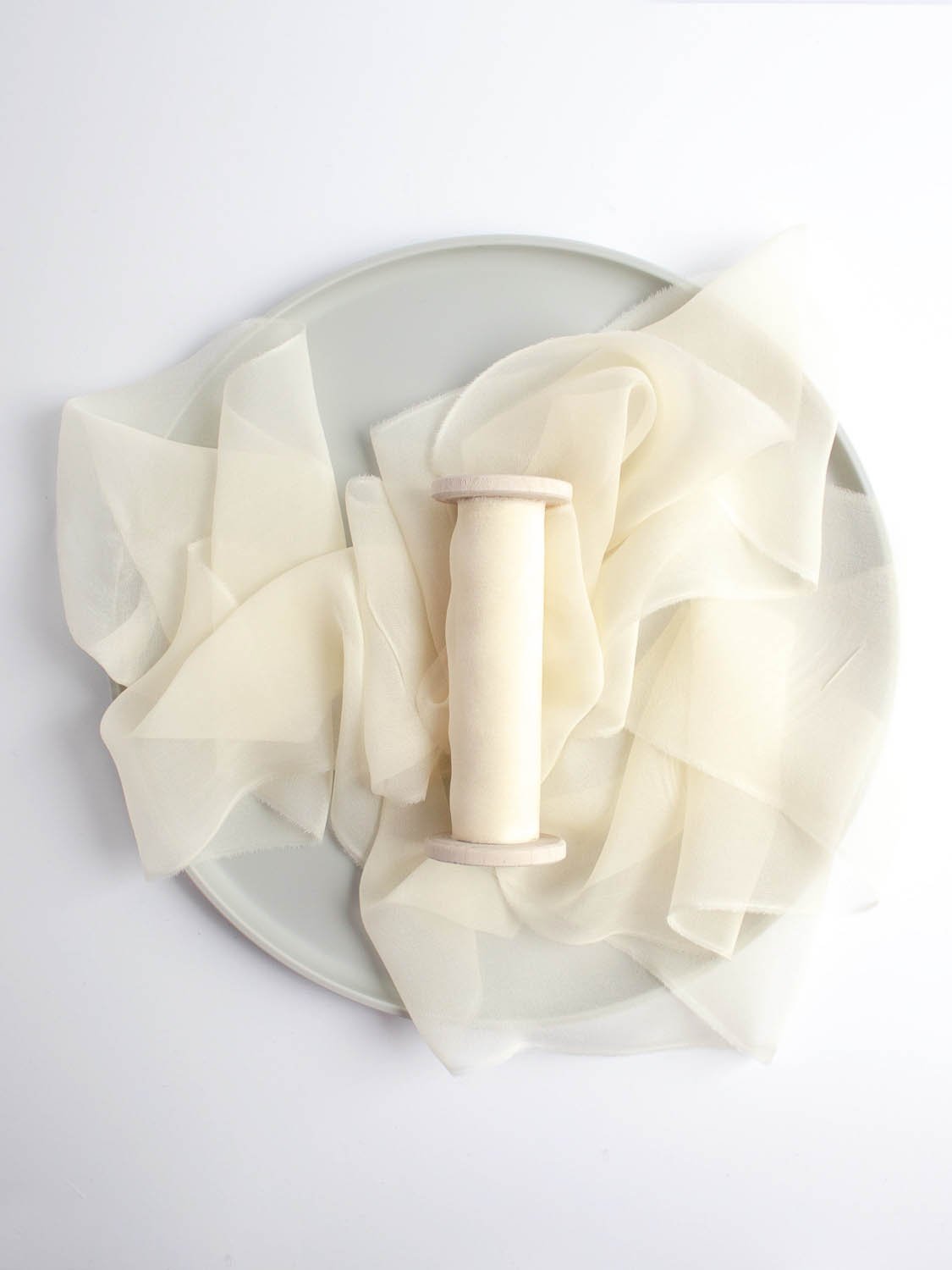 Champagne Silk Ribbon in Gauze