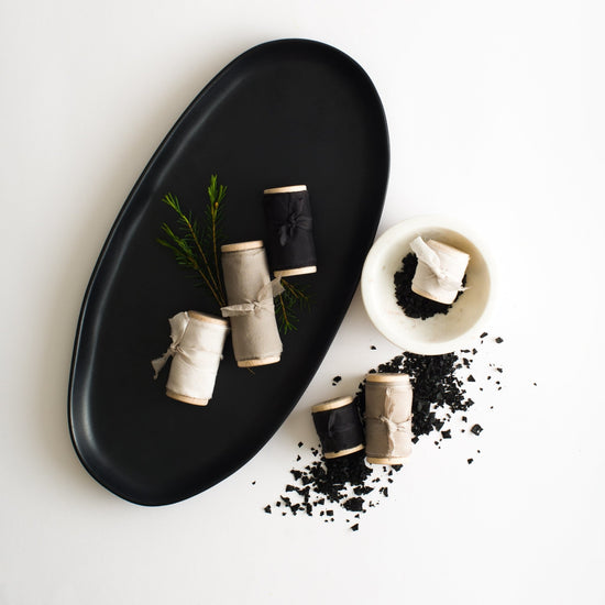 Ebony Habotai Silk Ribbon - The Lesser Bear