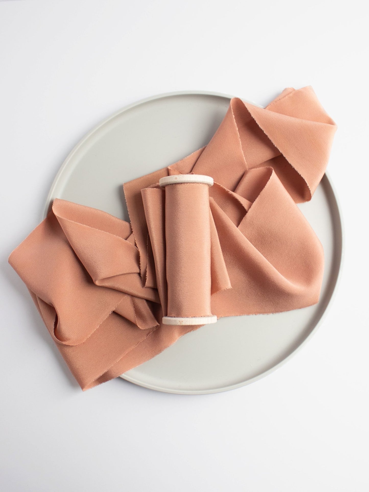 Fawn Crepe de Chine Silk Ribbon - The Lesser Bear