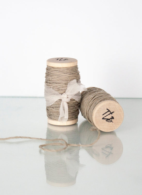 Grey Gauze Spun Silk Ribbon Twine - The Lesser Bear