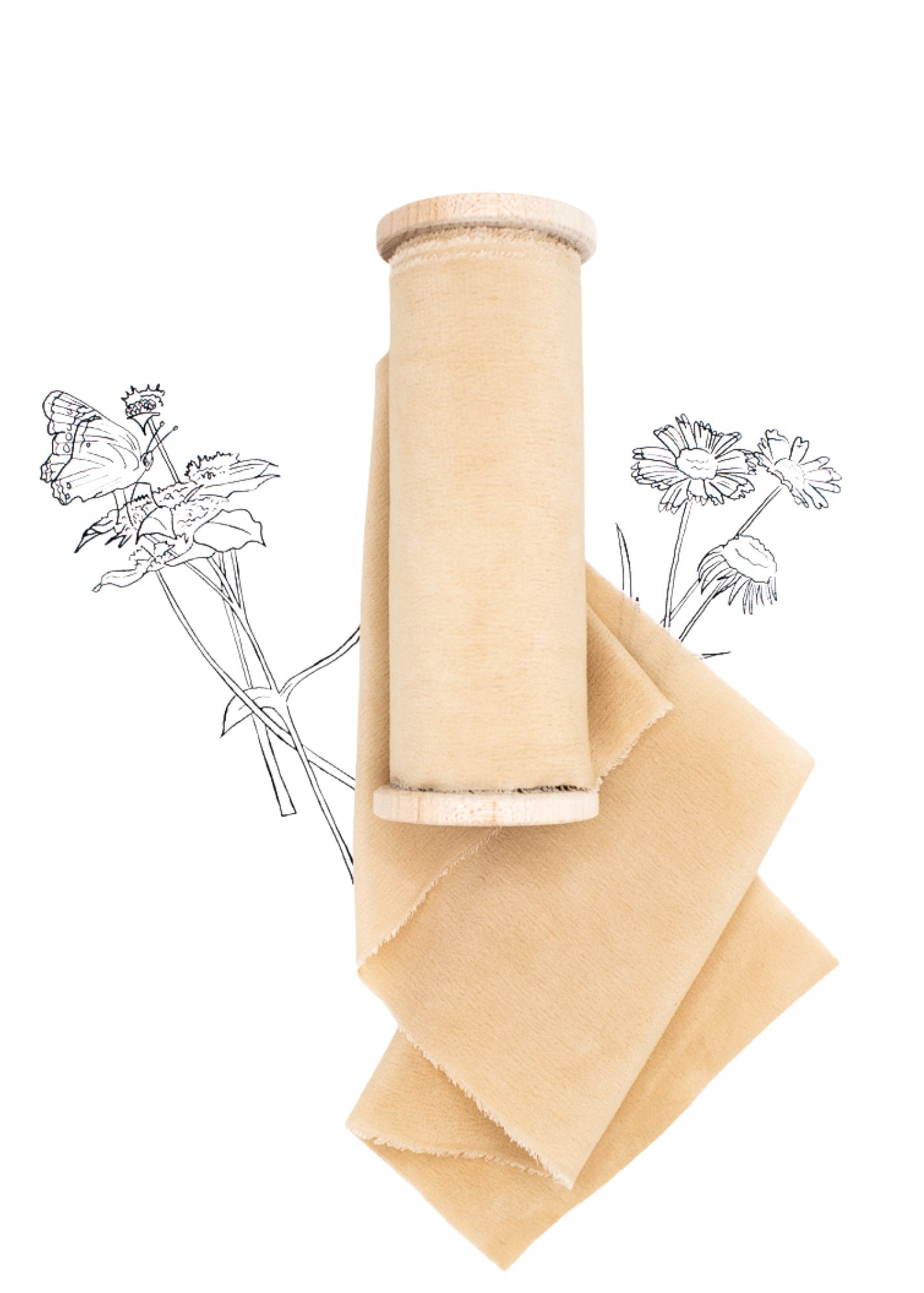 Krysanthie Crepe de Chine Silk Ribbon - The Lesser Bear