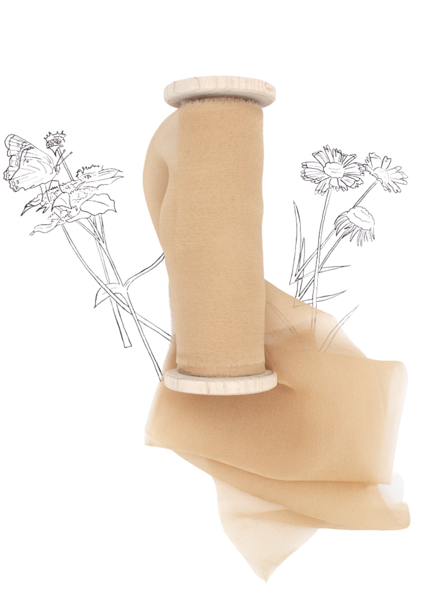 Krysanthie Silk Gauze Ribbon - The Lesser Bear