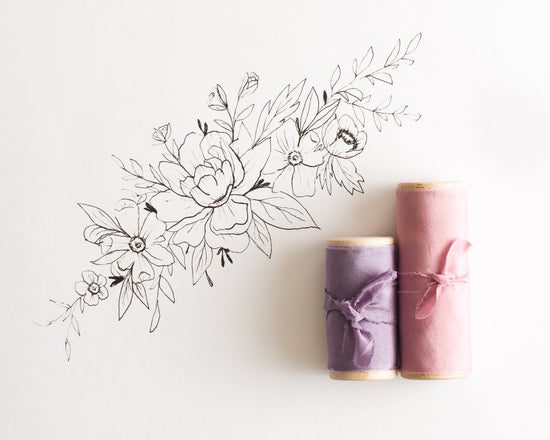 Lavender Silk Gauze Ribbon - The Lesser Bear