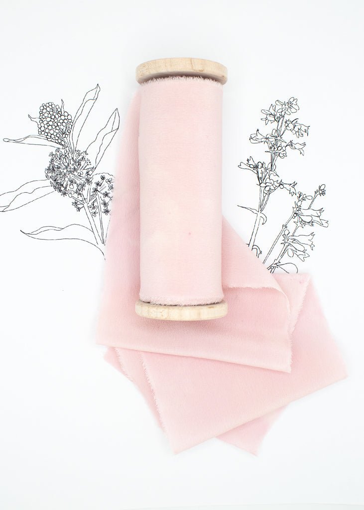 Lilac Crepe de Chine Silk Ribbon - The Lesser Bear