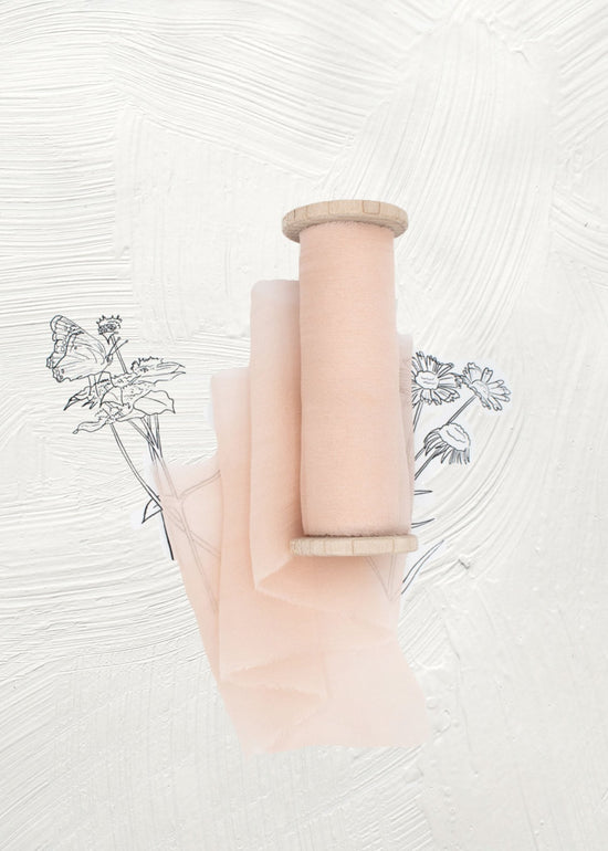 Lily Pink Silk Gauze Ribbon - The Lesser Bear