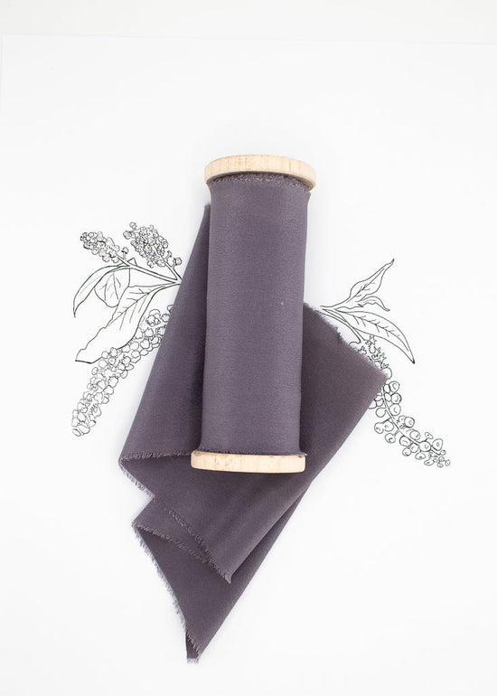 Muted Periwinkle Silk Ribbon in Crepe de Chine - The Lesser Bear