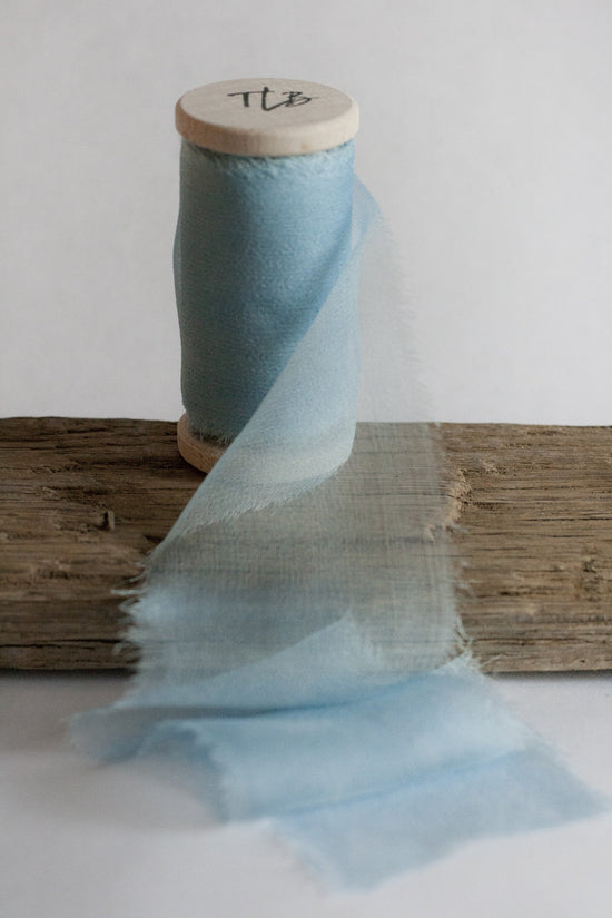 Load image into Gallery viewer, Ombre Sky Gauze Silk Ribbon *Sale - The Lesser Bear
