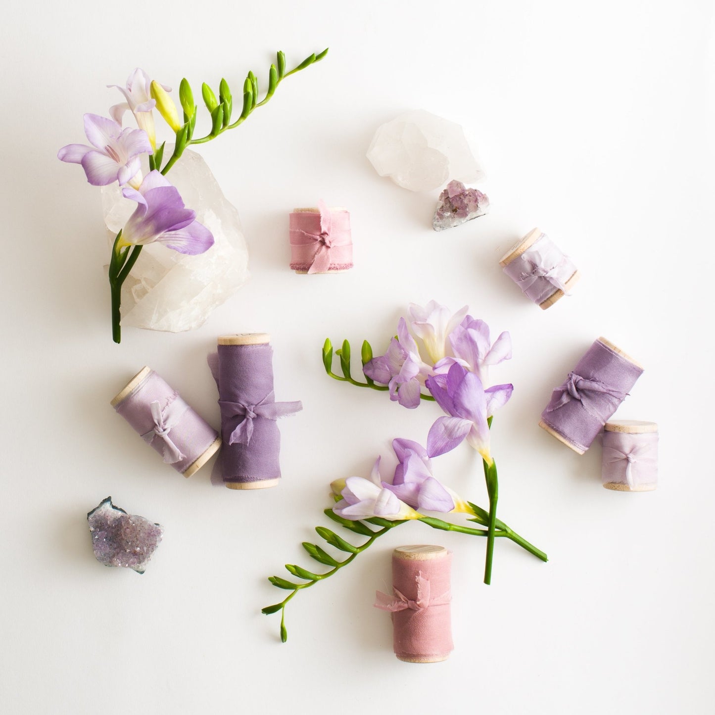 Orchid Habotai Silk Ribbon - The Lesser Bear
