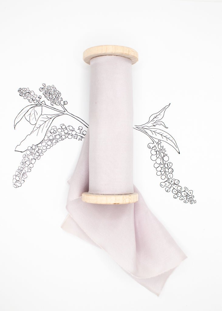 Orchid Habotai Silk Ribbon - The Lesser Bear