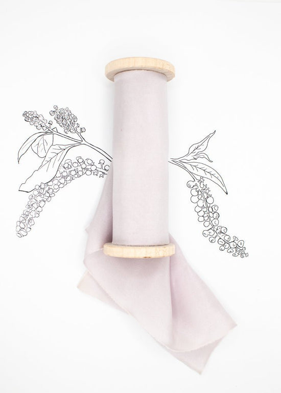 Orchid Habotai Silk Ribbon - The Lesser Bear