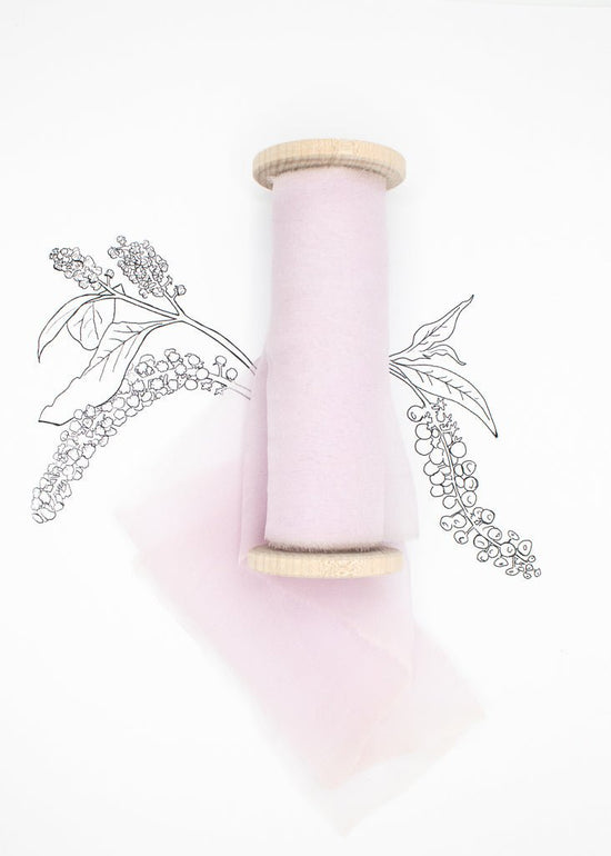 Orchid Silk Gauze Ribbon - The Lesser Bear