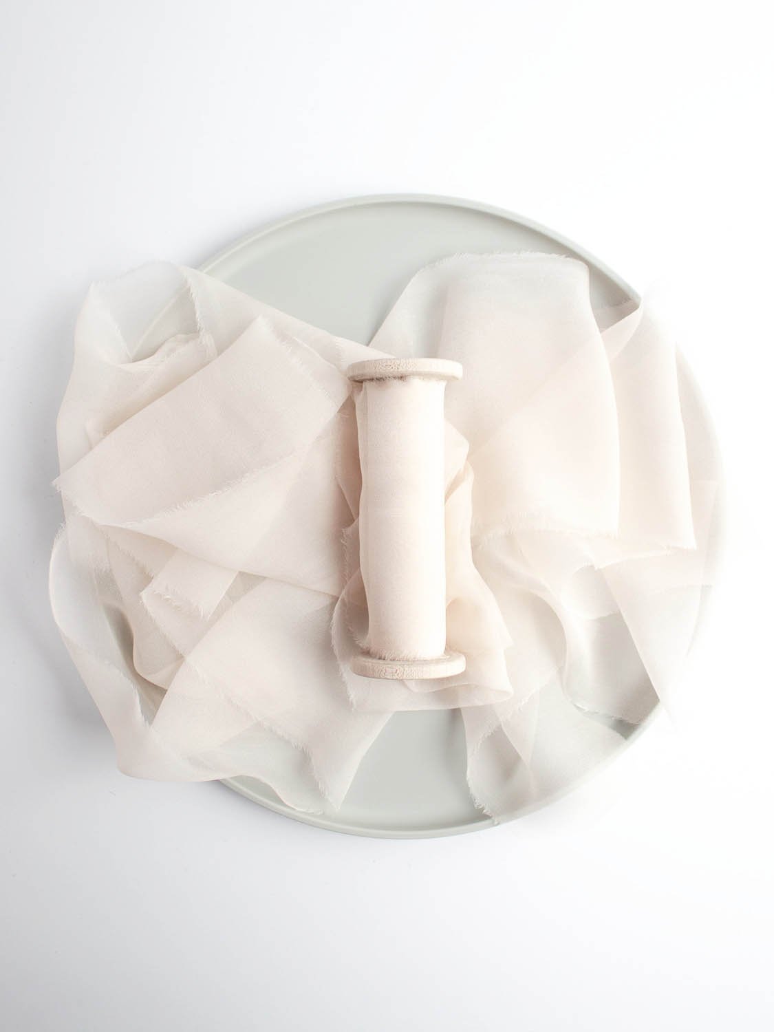 Petal Pink Silk Gauze Ribbon - The Lesser Bear