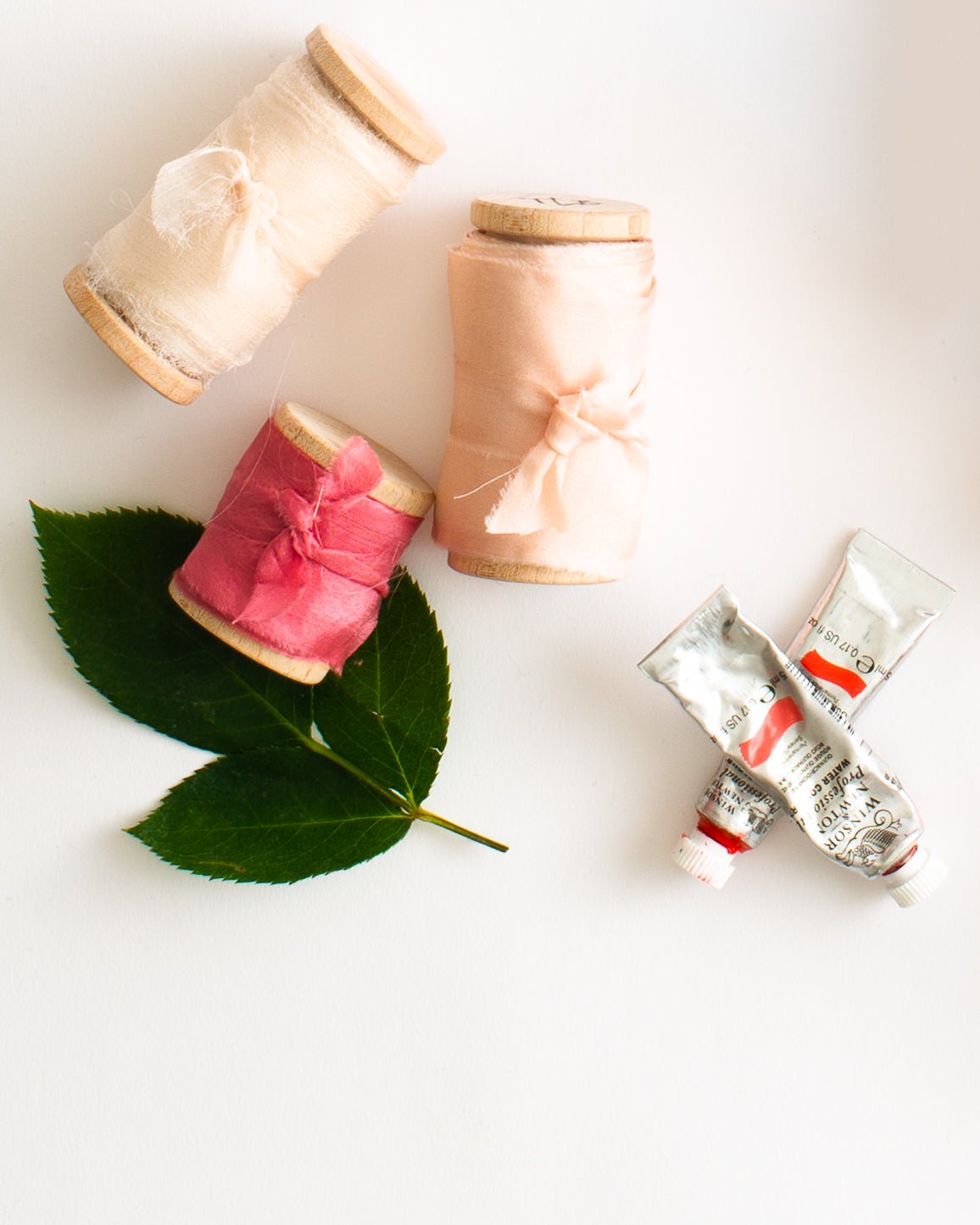 Petal Pink Silk Gauze Ribbon - The Lesser Bear