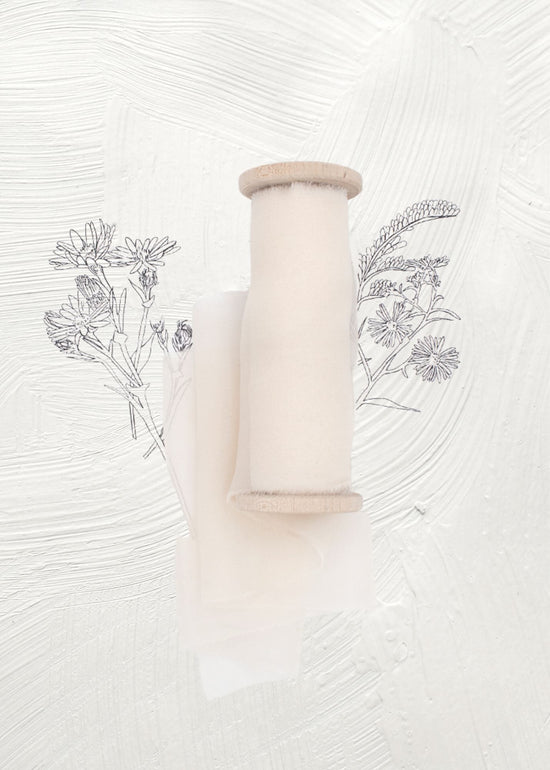 Petal Pink Silk Gauze Ribbon - The Lesser Bear