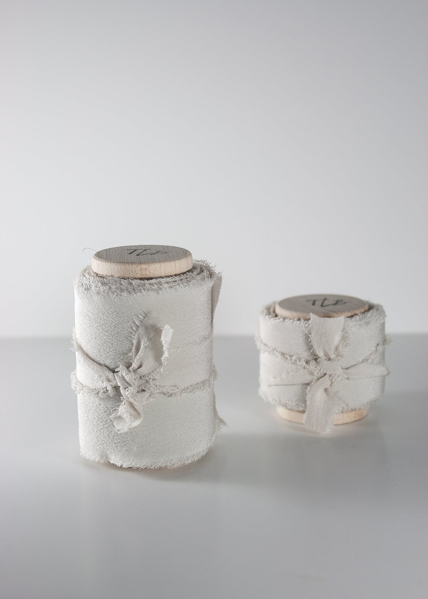 Platinum Crepe de Chine Silk Ribbon - The Lesser Bear