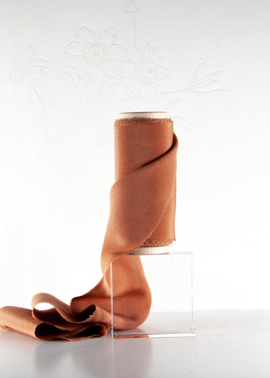 Sienna Silk Ribbon in Crepe de Chine - The Lesser Bear