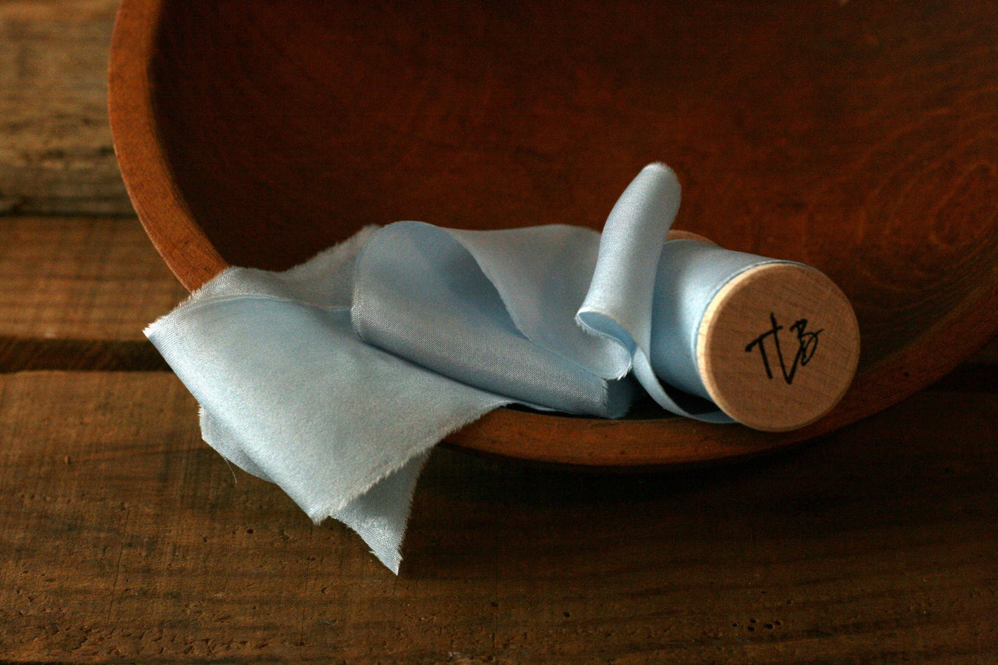 Sky Habotai Silk Ribbon - The Lesser Bear