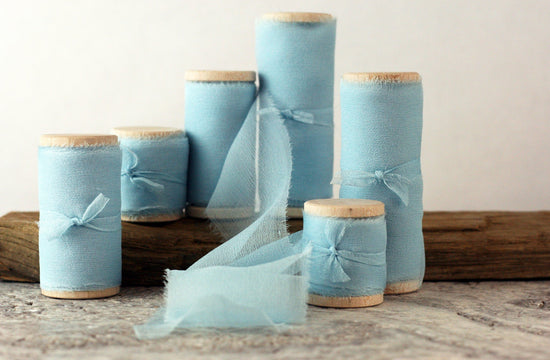 Sky Silk Gauze Ribbon - The Lesser Bear