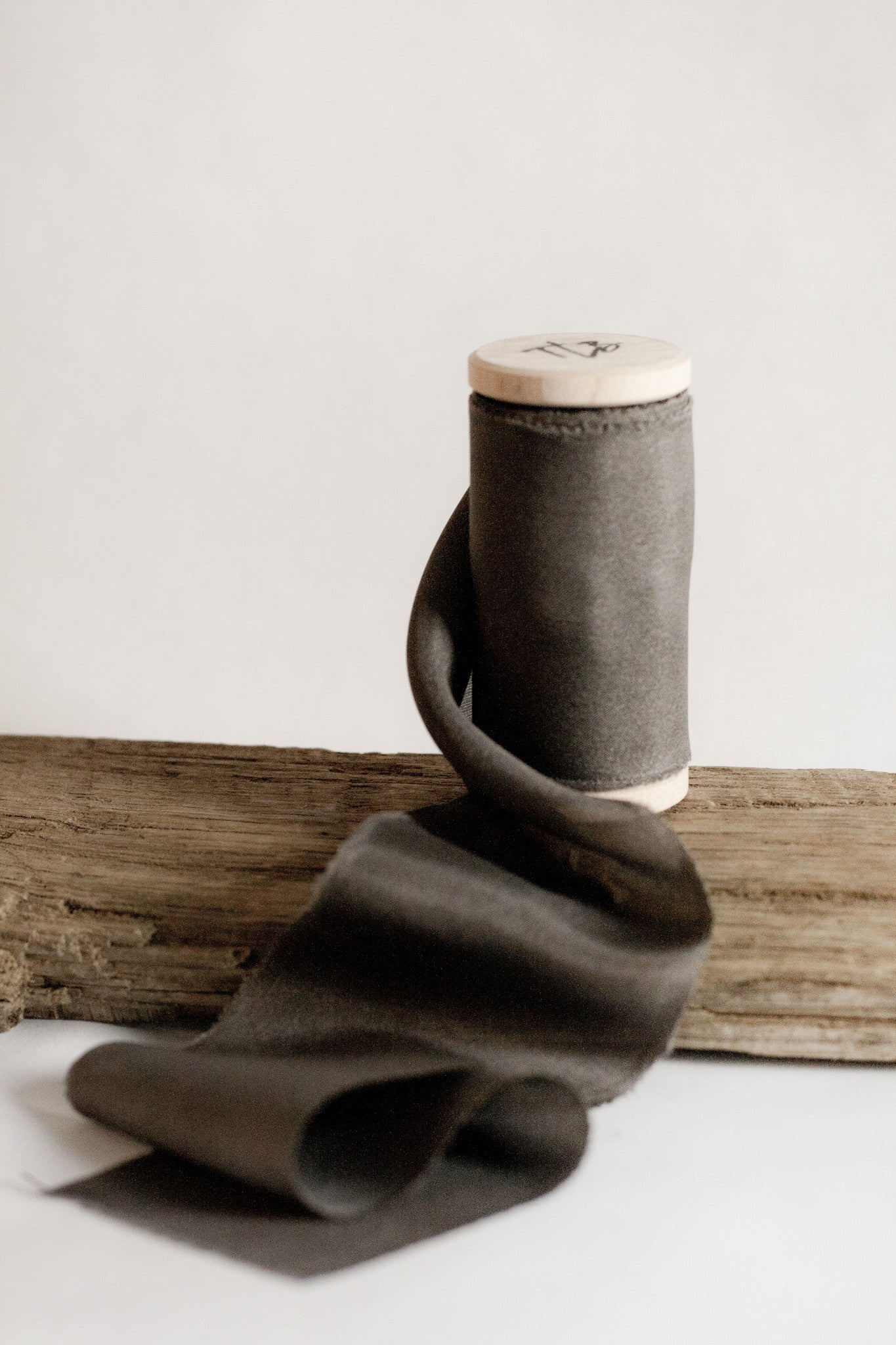 Slate Grey Habotai Silk Ribbon - The Lesser Bear